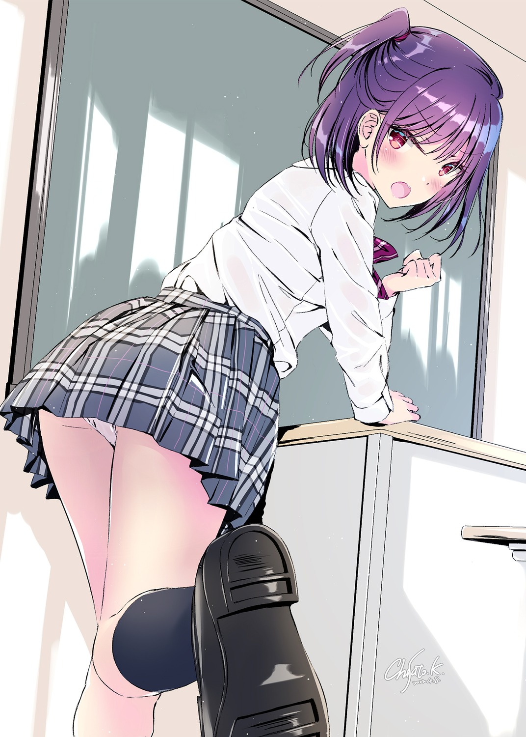 Kobayashi Chisato Ass Pantsu Seifuku Skirt Lift 950864 Yande Re